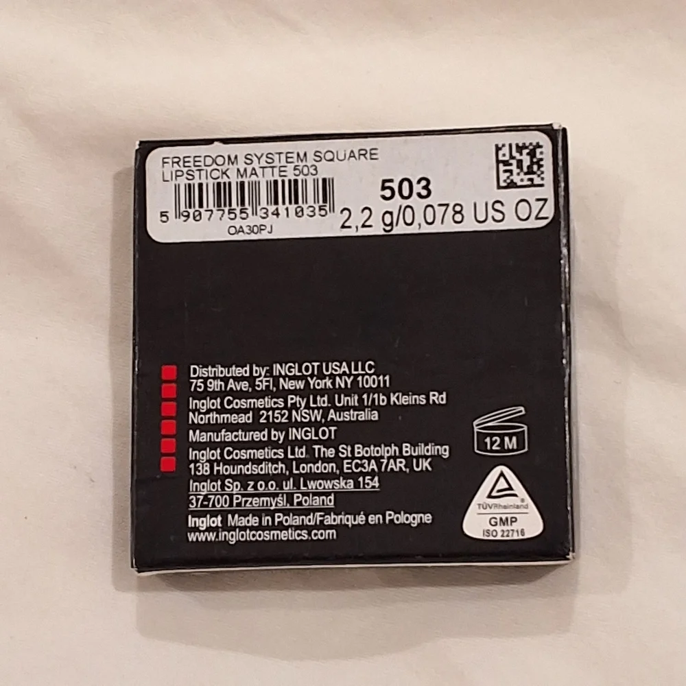 NWT INGLOT Freedom System Lipstick #503